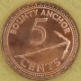 PITCAIRN WYSPY 2009 Bounty Kotwica 5 centów 