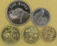 Zestaw 5 monet różne roczniki 1 cent do 1 rupii