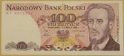 POLSKA 1986 Obiegowe 100 złotych Seria NT Ludwik Waryński 