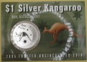 AUSTRALIA 2005 Kangur 1oz Ag 999 1 dolar w blistrze 