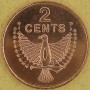 WYSPY SALOMONA 1996 Duchowy Orzeł Malaita 2 centy 