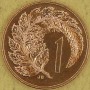 NOWA ZELANDIA 1987 Paproć srebrzysta Cyathea dealbata 1 cent 
