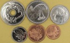 Zestaw 6 monet 1 toea do 1 kina 2004 do 2010