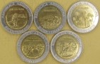 ARGENTYNA 2010 Rewolucja Majowa 200 lecie zestaw 5 monet bimetali 