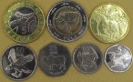 BOTSWANA 2013 Cały zestaw 7 monet 5 tebe do 5 pula 