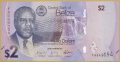 BELIZE 2025 Banknot obiegowy 2 dolary 