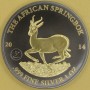 GABON 2014 Golden Enigma The African Springbok 1000 franków CFA pokryta rutenem 