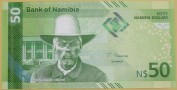NAMIBIA 2025 Banknot obiegowy 50 dolarów 