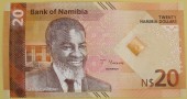 NAMIBIA 2025 Banknot obiegowy 20 dolarów 