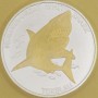 TOKELAU 2015 Mokoha wielki rekin biały 1oz Ag 5 dolarów wersja złocona 