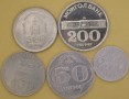 MONGOLIA 1994 Zestaw 5 monet 20 do 200 torgrog 1994 plus 500 togrog 2001 