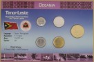 TIMOR WSCHODNI 2006 Zestaw 5 monet w holderze 1 do 50 centavos 2003 do 2006 