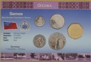 SAMOA 2002 Zestaw 5 monet w holderze 