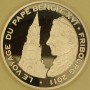 WYBRZEŻE KOŚCI SŁONIOWEJ 2011 Papież Benedykt XVI Fryburg 100 franków CFA 