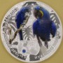 ZAMBIA 2014 Papuga Modroara hiacyntowa Hyacinth macaw 1000 kwacha 