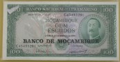 MOZAMBIK 1961 PACZKA bankowa (100szt) obiegowy 100 escudo 