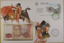 HISZPANIA 1980 List numizmatyczny banknot 200 peset pesetas seria E 