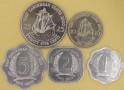 WSCHODNIE KARAIBY 2000 Zestaw 5 monet 1 do 25 centów 