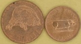 TONGA 1975 FAO Zestaw 2 monet 1 i 2 seniti 