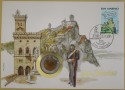 SAN MARINO 1944 List numizmatyczny Gościnna ziemia 500 lirów 
