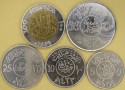 ARABIA SAUDYJSKA 2009 Zestaw 5 monet 5 do 100 halala 1988 do 2009 