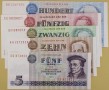 NIEMCY NRD zestaw 5 banknotów 5 10 20 50 100 marek 