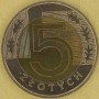 Moneta 5 złotych bimetal