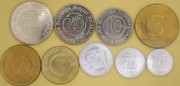 FAO Zestaw 9 monet 10 stotinów do 50 tolarów 1992 do 2006