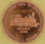 NIEMCY 1985 150 lat niemieckiej kolei KNIEBIS 1868 medal 