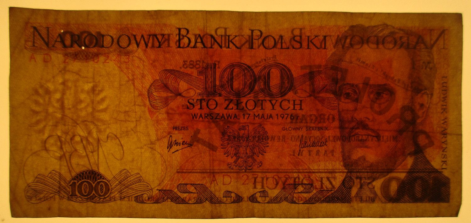 Zdjęcie do Obiegowe 100 złotych Seria AA Ludwik Waryński