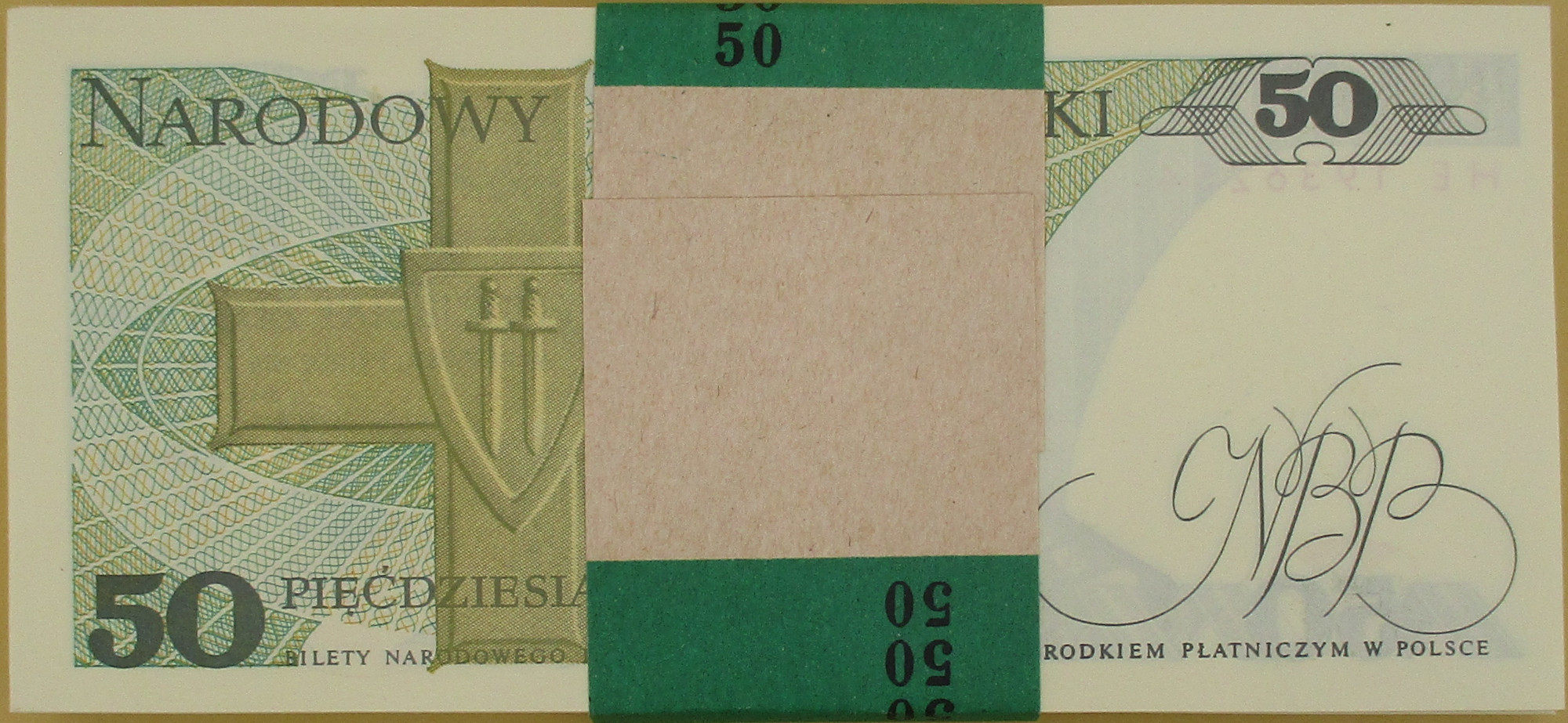 Zdjęcie do PACZKA BANKOWA (100sz) 50 zł Karol Świerczewski seria GG