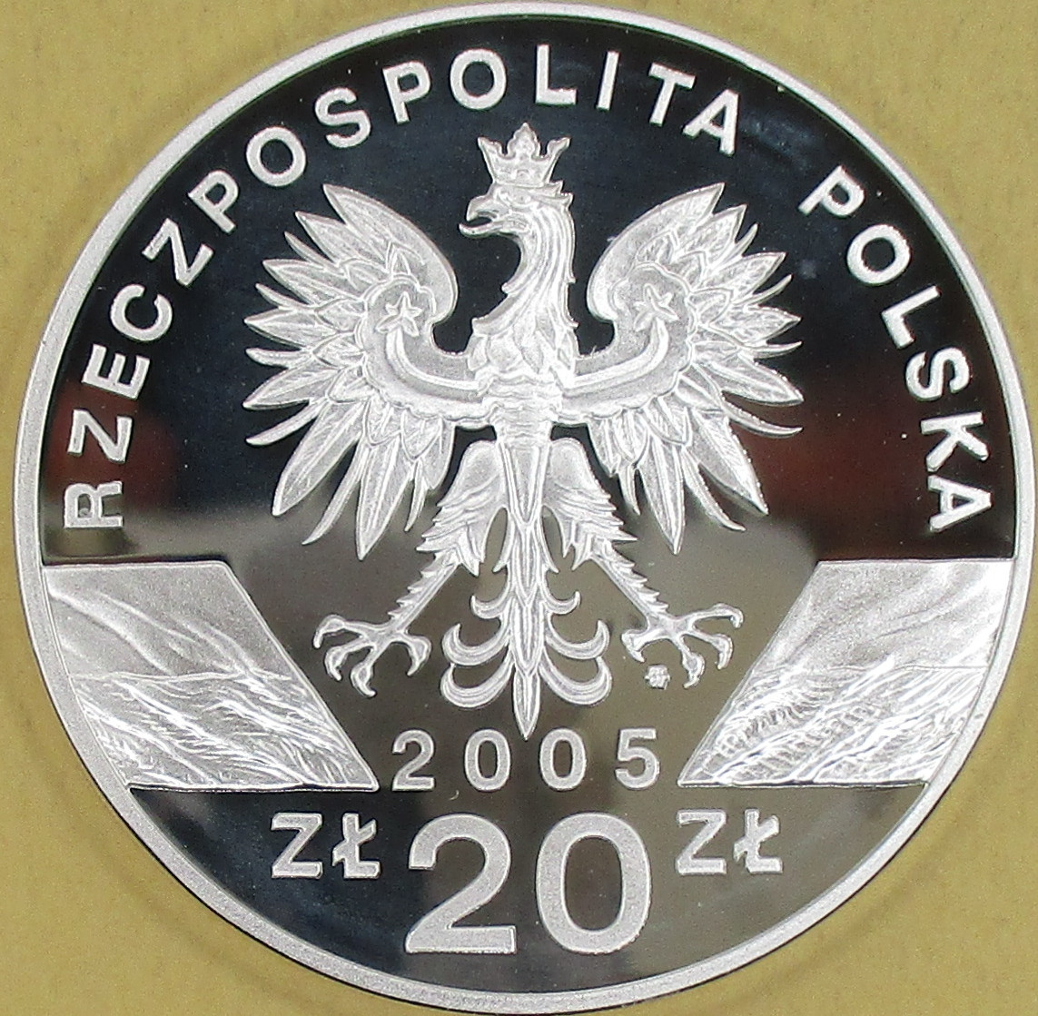 Zdjęcie do Sowa puchacz Bubo bubo 20 złotych