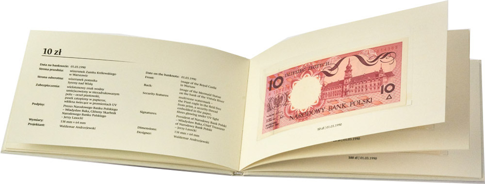 Zdjęcie do Album Miasta Polskie zestaw 9 banknotów 1 do 500 złotych